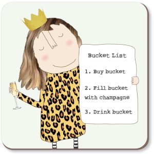 ‘Bucket List’ Coaster by Rosie Made A Thing