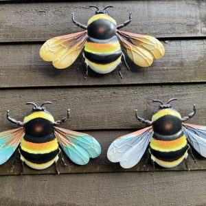 Metallic Bumble Bee For Walls & Fences