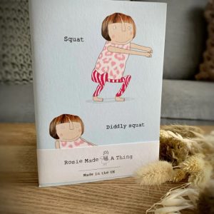 'Squat Diddly Squat' A6 Notebook by Rosie Made A Thing
