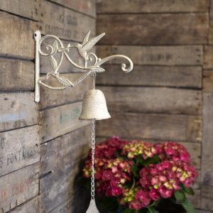 Hummingbird Metal Garden Bell
