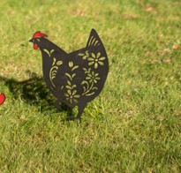 Metal Hen Stake