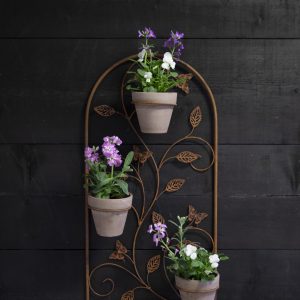 Rustic Trellis Wall Pot Holder