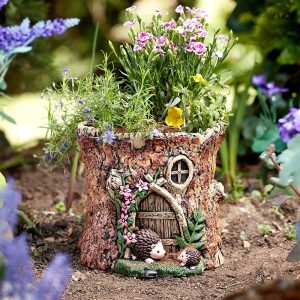 Woodland Door Hedgehog Planter